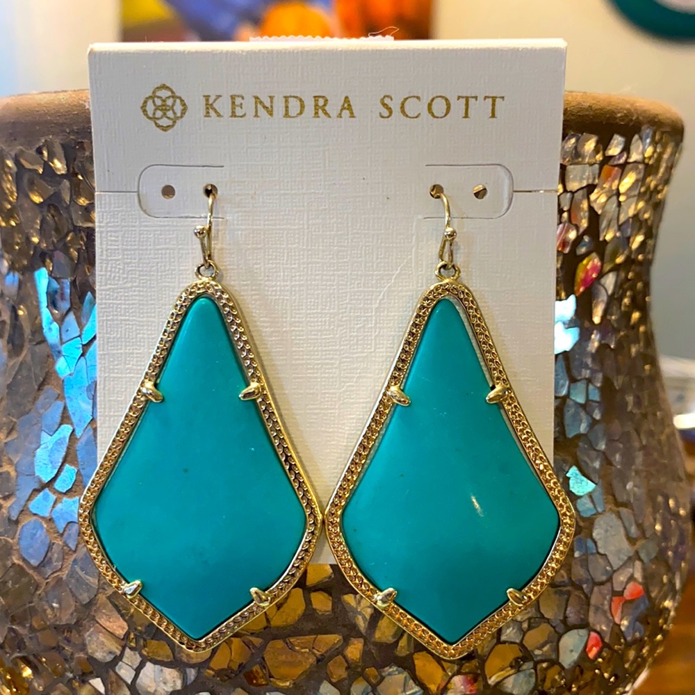 Kendra Scott Teal Alexandra Earrings
